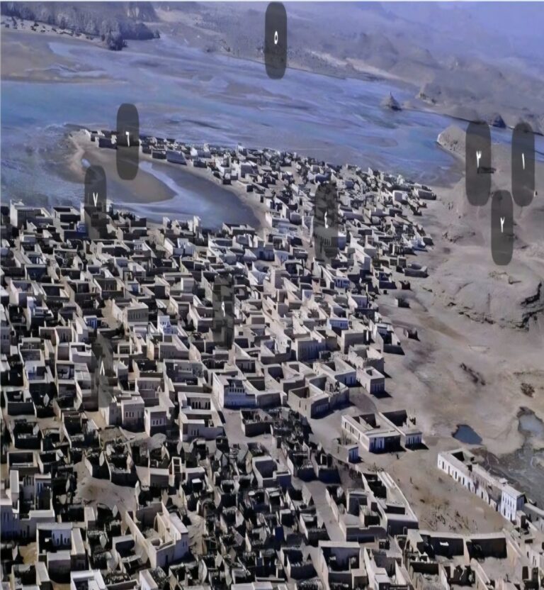 معالم من صورة جوية سنة ١٩٦٨م